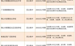广东佛山高中收费标准是多少？
