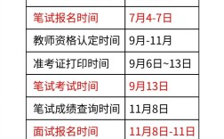 中小学教师资格笔试何时举行？
