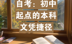 初中起点能直接自考本科吗？