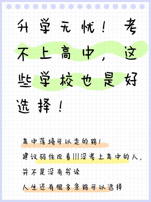 高中考不上适合去什么学校-图2