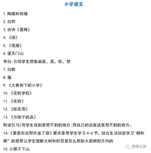 小学语文面试题库有哪些常见题型？-图1