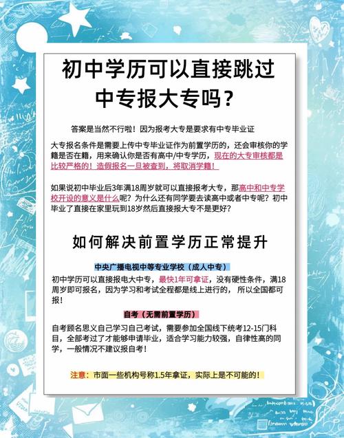 初中没毕业可以去读大专-图3