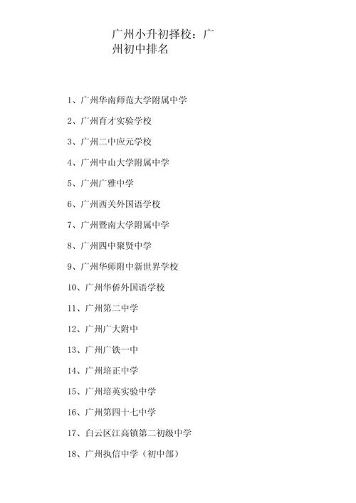 广州公立初中前十排名依据是什么？-图1