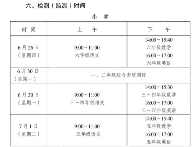 2011年小学考试时间-图1 2011年小学考试时间-图1