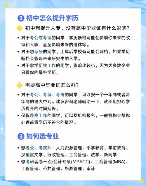 初中毕业生如何有效提升自己?-图1 初中毕业生如何有效提升自己?-图1