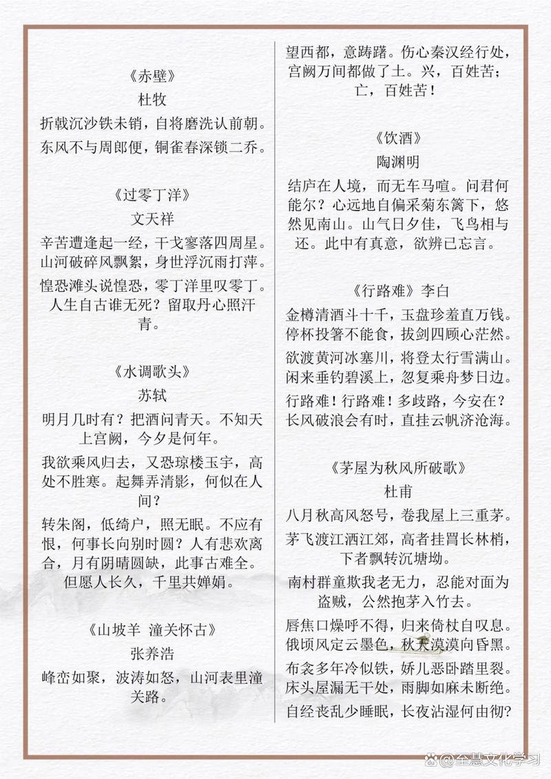 2025初中古诗词鉴赏考什么？-图1