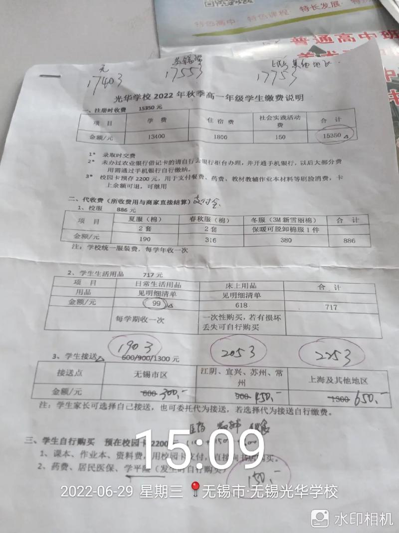 无锡运河学校高中学费多少？-图2