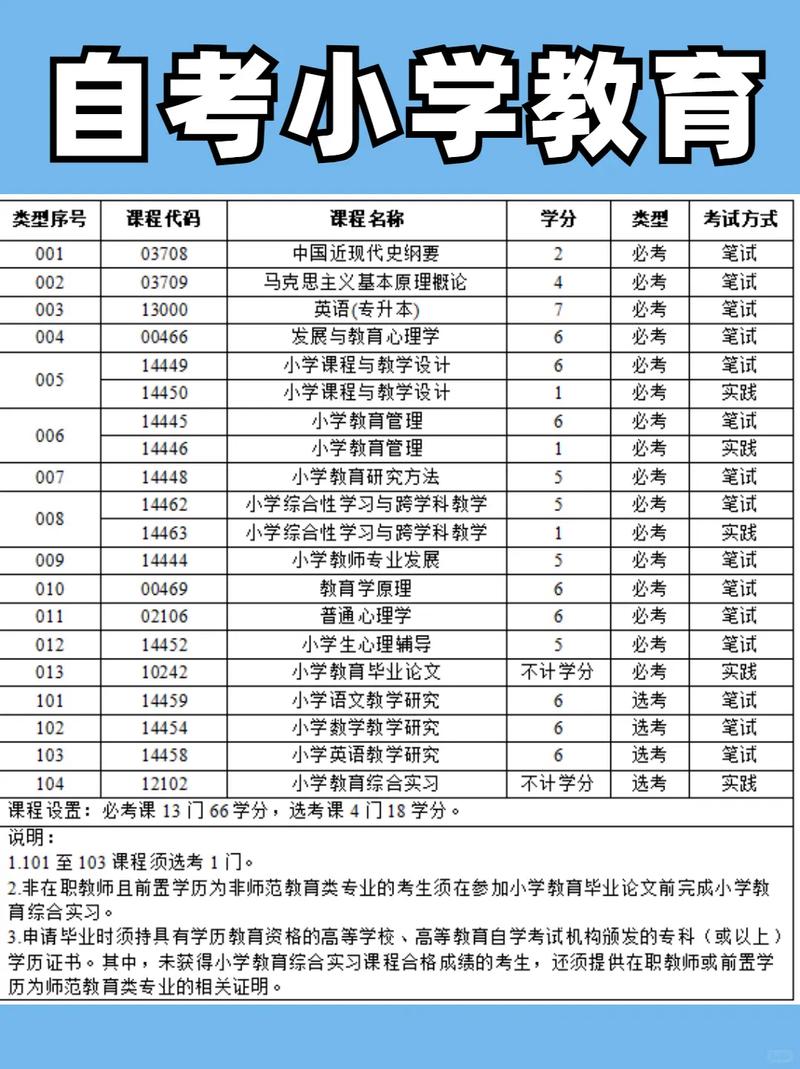 自考小学教育,如何高效备考拿证?-图1 自考小学教育,如何高效备考拿证?-图1