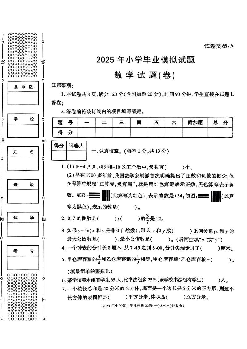 2025小学模拟试题有哪些重点？-图1