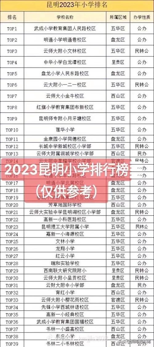 2025年昆明小学排名-图1