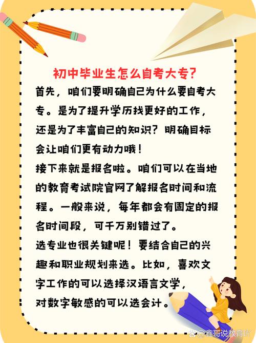 初中自考大专有哪些步骤？-图2