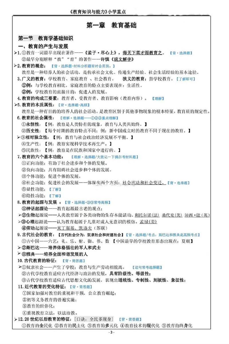 小学教学知识与能力重点-图2